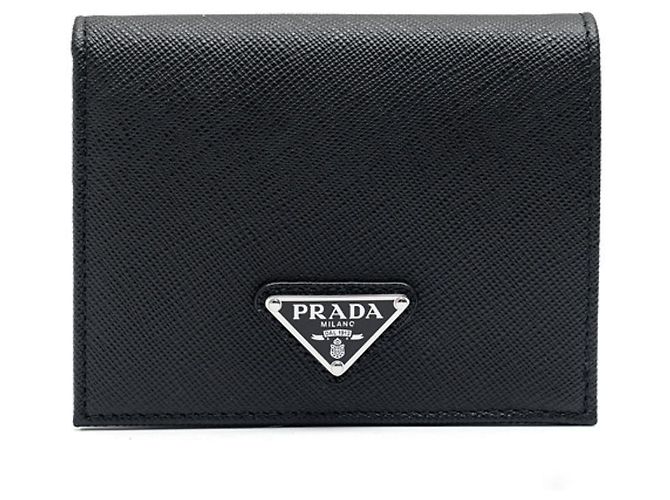 Prada Saffiano Leather Wallet Black