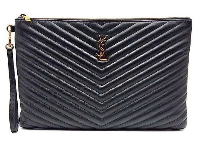 Saint Laurent Pochette Monogram Large Noir