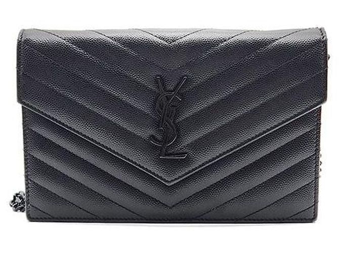 Saint Laurent Borsa a tracolla Cassandra Mini Nero 