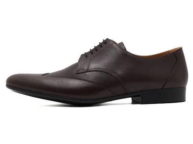 Hermès Mocassini Derby da uomo in pelle marrone