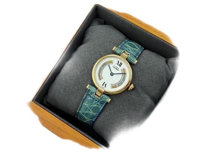 Cartier Reloj Must Vendome Trinity para mujer Plata Blanco