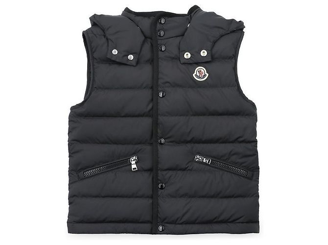 Moncler CANAN Steppweste mit Kapuze Schwarz