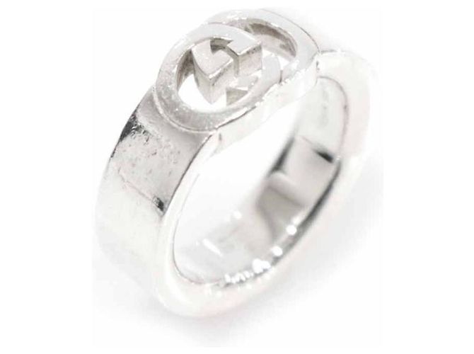 Gucci Interlocking Ring Size Silvery