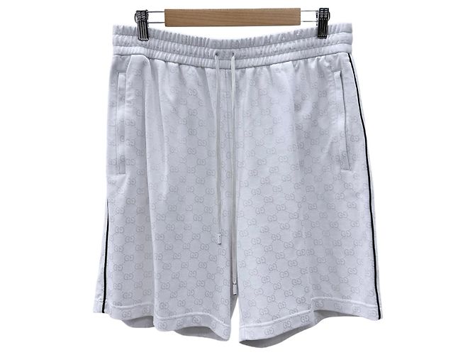 Gucci GG Jacquard Shorts White