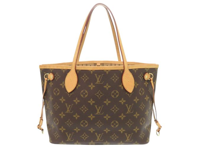 Louis Vuitton Neverfull PM Monogram Tote Bag Beige