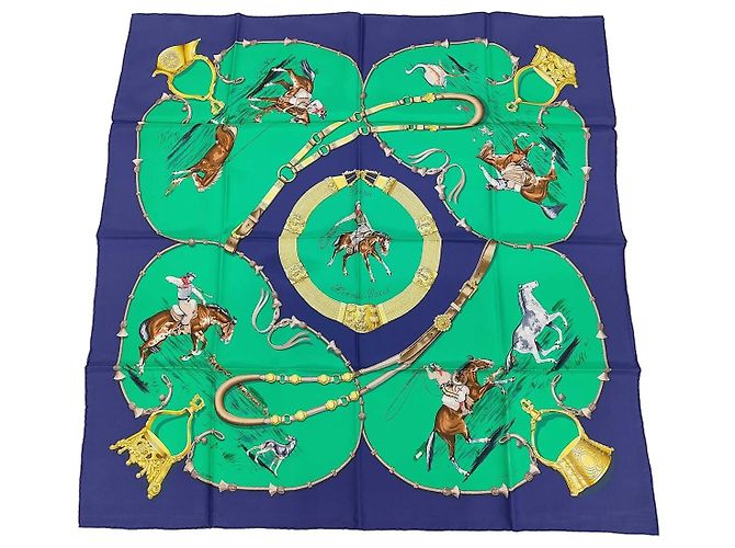 Hermès Hermes Carré 90 Seta multicolore