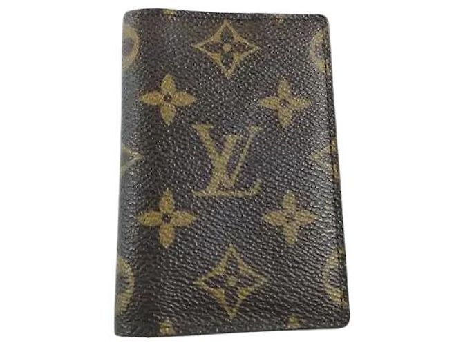 Organizer Portafoglio Louis Vuitton Canvas mini Marrone