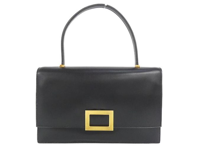 Bolsa Hermès Ege em couro de vitelo box preto