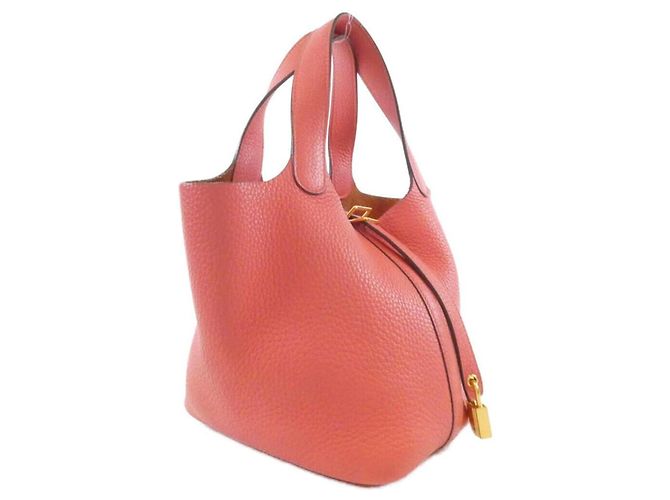 Hermès Bolsa Hermes Picotin Lock PM Rosa