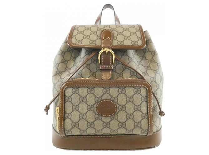 Gucci 674147 92THG Backpack Brown Beige