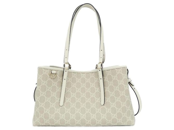 Sac à main Gucci GG Emblem Beige Doré