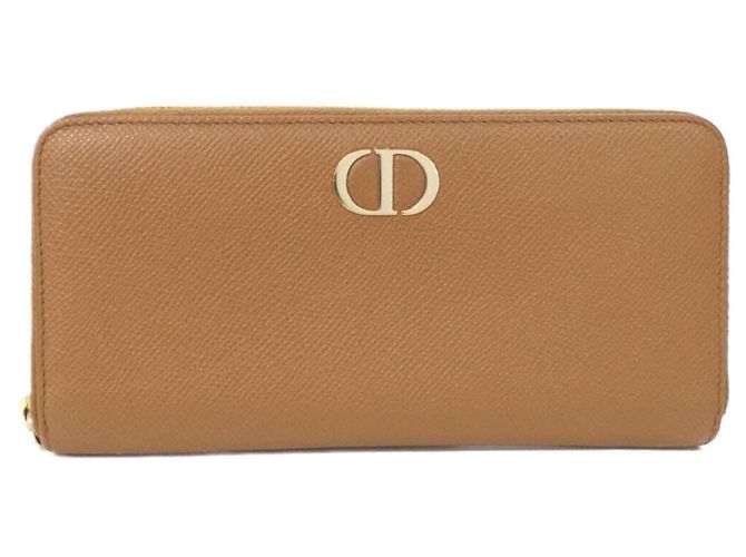 Christian Dior 30 Montaigne Bi-Fold Wallet Brown