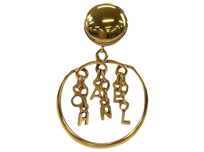 Orecchini a clip placcati in oro Chanel D'oro