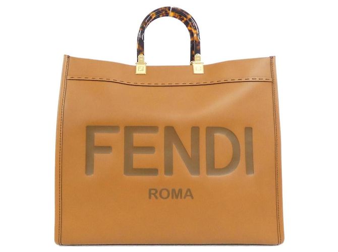 Bolsa Fendi Sunshine Large Marrom