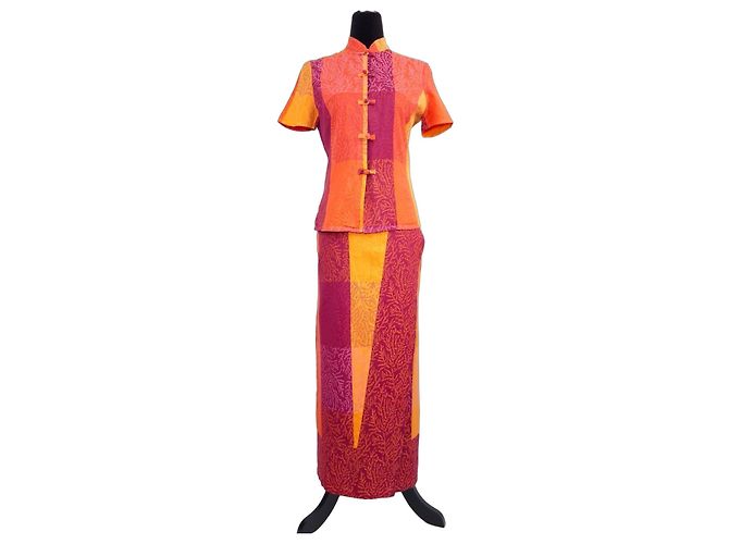 Kenzo Jungle completo naranja 1990s Multicolor