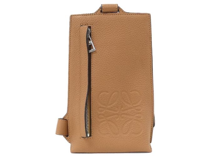 Bolsa de ombro Loewe Vertical T Pocket Marrom