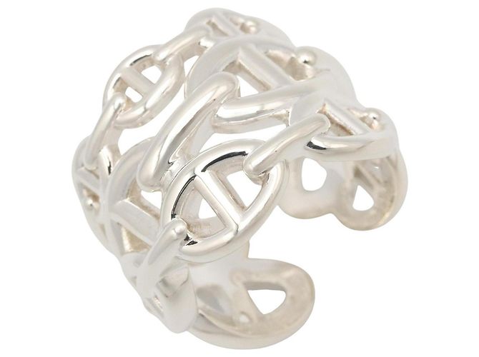 Ring Hermès Anello Chaine d'Ancre Achainee GM Hermes Argento