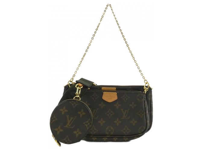 Louis Vuitton Monogram Multi Pochette Accessoires Marrom Caqui
