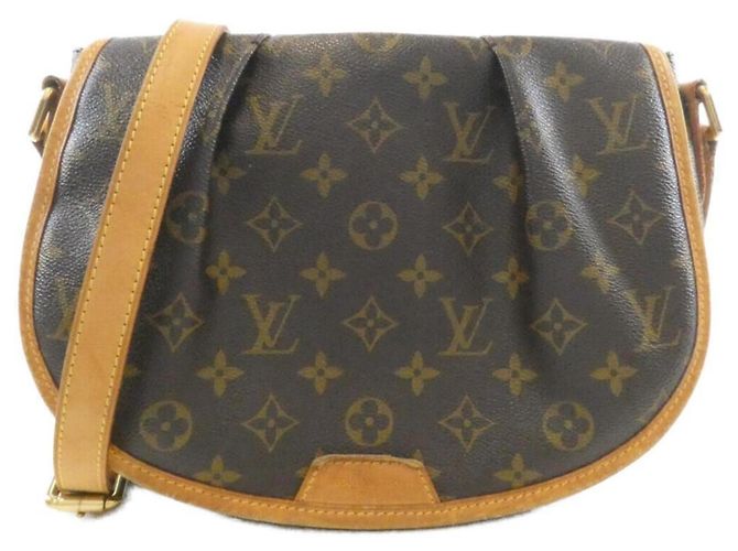Borsa a Spalla Louis Vuitton Monogram Menilmontant PM Marrone