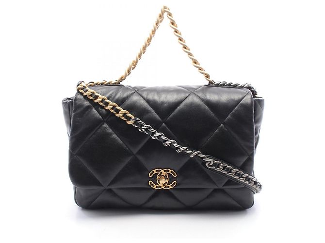 Borsa 2-Way Chanel 19 Dixneuf Maxi Nero