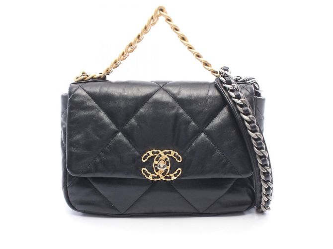 Chanel 19 Dixneuf Matelassé Borsa a Spalla 2-Way Nero