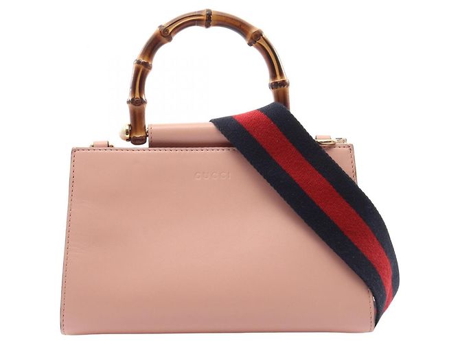 Borsa 2-Way Gucci Nymphaea Bamboo Rosa