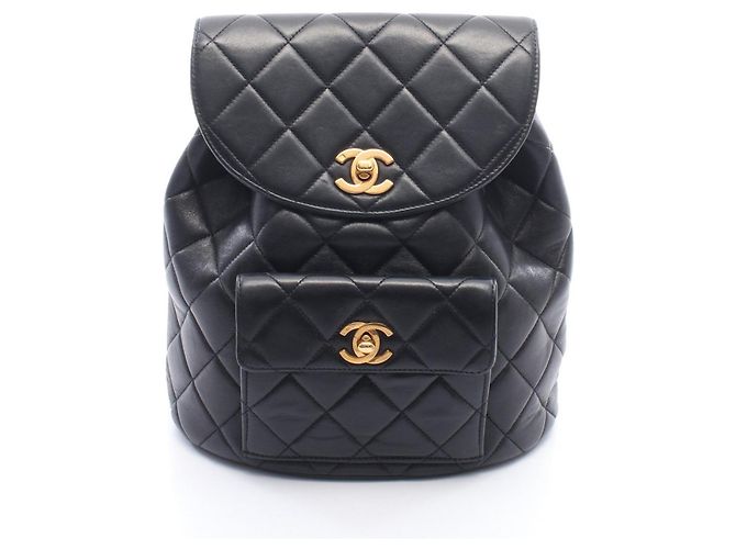 Sac à dos/Sac à main Chanel Matelassé Turnlock Chain Noir