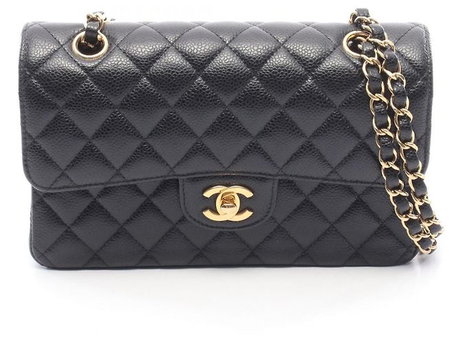 Timeless Borsa a tracolla Chanel Matelassé Double Flap Nero