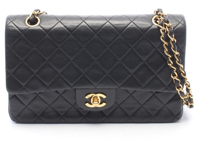 Timeless Borsa a Spalla Chanel Matelassé Double Flap Nero