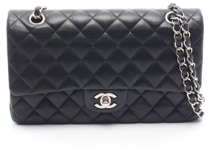 Borsa a Spalla Chanel Matelassé Double Flap Nero