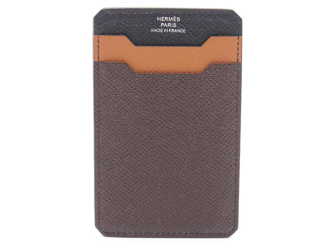 Hermès Tarjetero City 3CC Hermes Castaño Negro