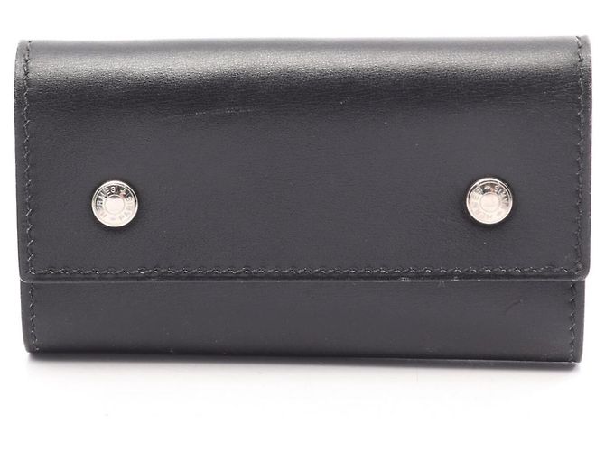 Hermès Hermes Sellier Etuicle 4 Black Key Case Negro