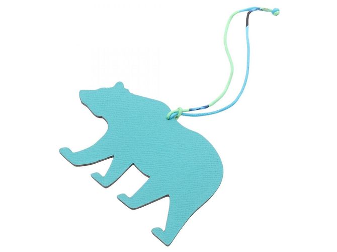 Hermès Hermes Petit H Bear Charm Accessory Green Navy blue