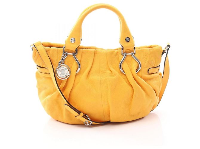 Céline Sac à main 2-Way Celine Pillow Small Jaune