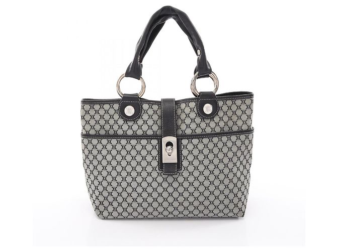 Céline Sac cabas Celine Macadam Marron Noir