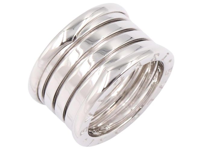 Bulgari Anillo Bvlgari B-zero1 4-Band en oro blanco de 18K Plata