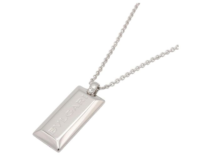 Bulgari Collar Ingot 1P Diamond de Bvlgari Plata