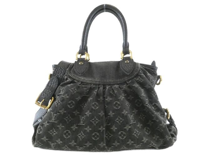 Bolsa Louis Vuitton Monogram Denim Neo Cabby MM Preto