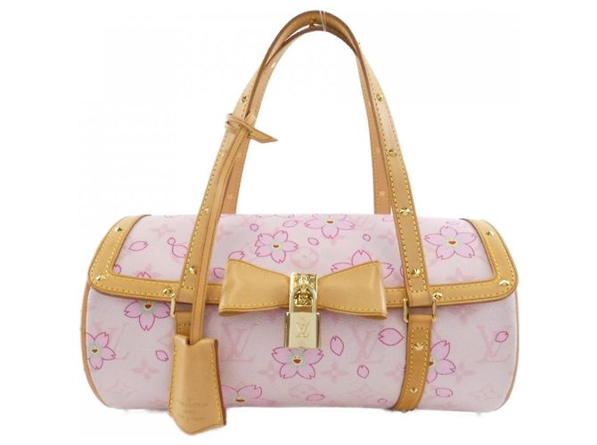 Bolsa Louis Vuitton Monogram Cherry Blossom Papillon M92010 Marrom