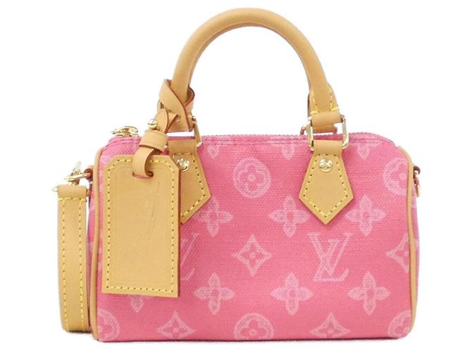 Bolsa Louis Vuitton Monogram Origin Nano Speedy Rosa