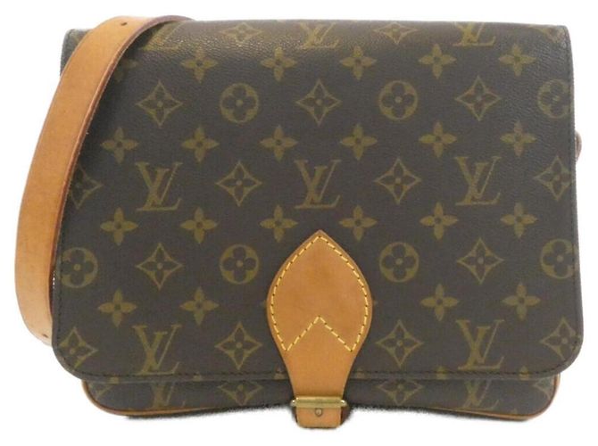 Bolsa de Ombro Louis Vuitton Monogram Cartouchiere Marrom