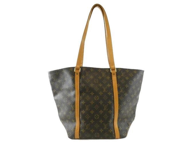 Bolsa de compras Louis Vuitton Monogram Marrom