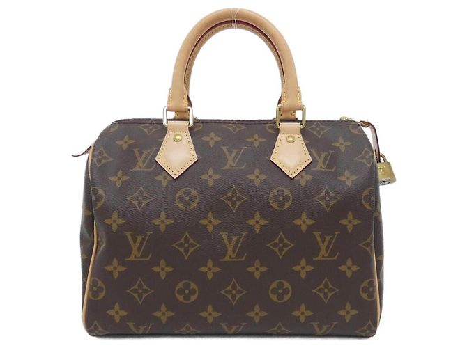 Sac Boston Louis Vuitton Monogram Speedy 25cm Marron