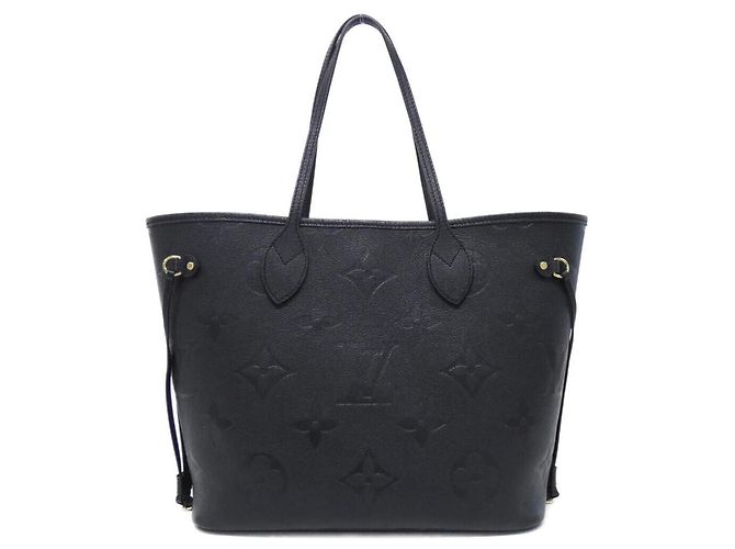 Borsa Louis Vuitton Monogram Empreinte Neverfull MM Nero