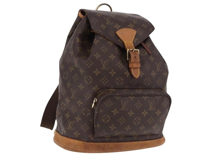 LOUIS VUITTON Monogram Montsouris GM Backpack M51135 LV Auth 191339