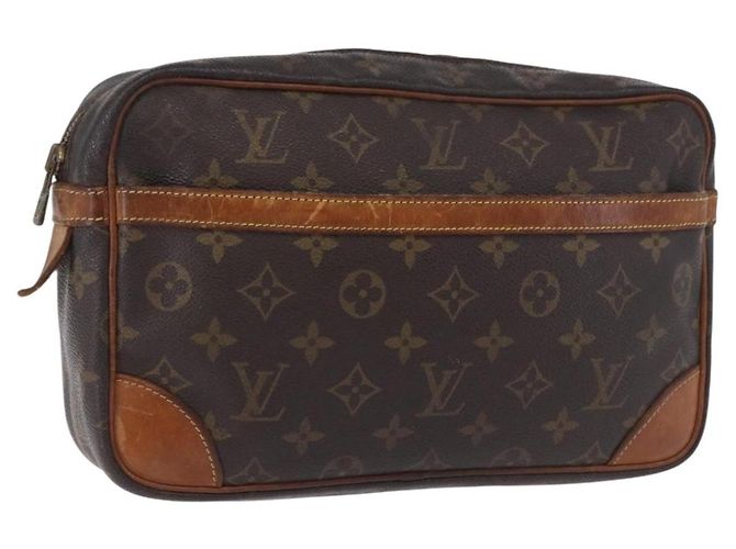 LOUIS VUITTON Monogram Compiegne 28 Clutch Bag M51845 LV Auth BA14316 Monogramm