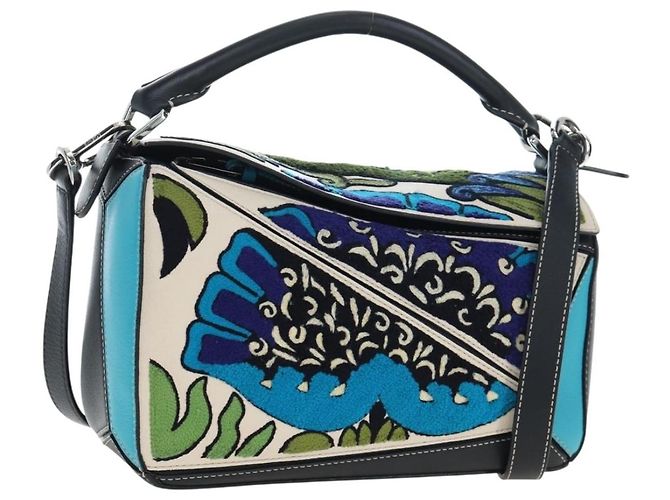 Sac Puzzle LOEWE en cuir Collaboration William De Morgan 2way Auth 191481SM