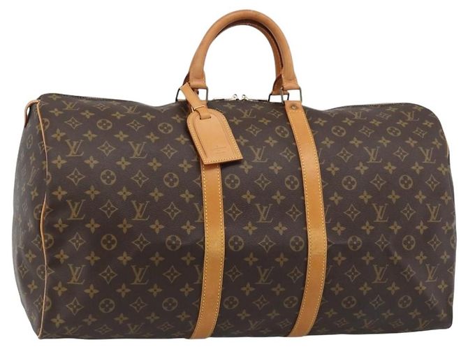LOUIS VUITTON Bolsa Boston Monogram Keepall 55 M41424 LV Auth 190418A Monograma