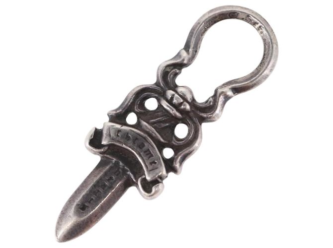 Chrome Hearts Dolch Anhänger Charm Top Ag925 Silver Auth 192164M Silber