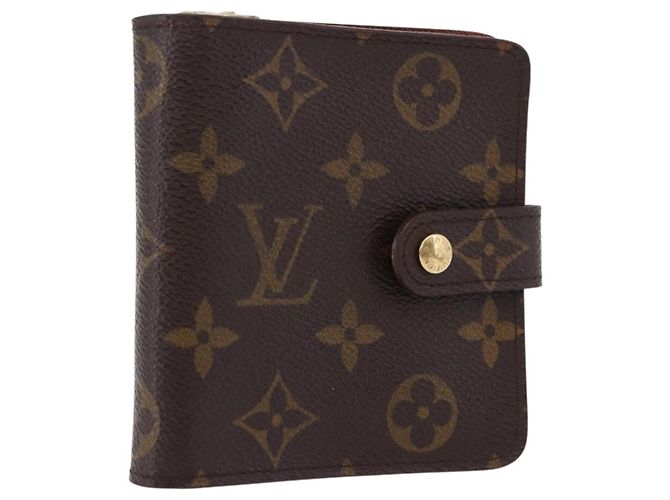 LOUIS VUITTON Monogram Compact Zip Wallet M61667 LV Auth 193020A Monograma